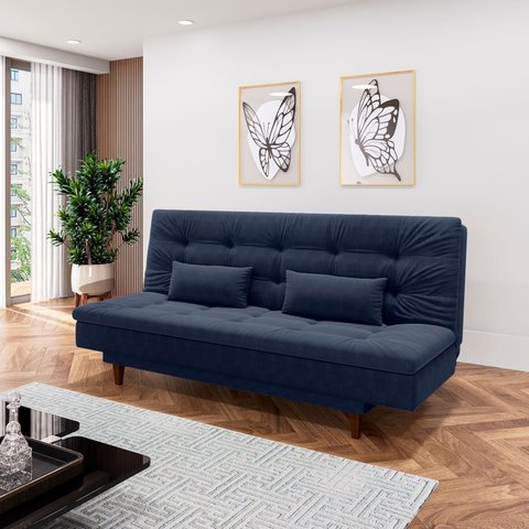 Sofá Cama 3 Lugares 190 Cm Sofanete Nabalina