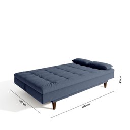 Sofá Cama 3 Lugares 190 Cm Sofanete Nabalina - 4