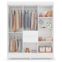 Ver imagem 3 de Guarda Roupa Casal Munique 8 Portas + 2 Gavetas - Demóbile:branco