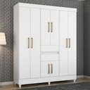 Ver imagem 1 de Guarda Roupa Casal Munique 8 Portas + 2 Gavetas - Demóbile:branco