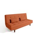 Ver mais imagens de Sofá Cama 3 Lugares 190 Cm Sofanete Nabalina Laranja Terracota