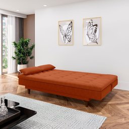 Sofá Cama 3 Lugares 190 Cm Sofanete Nabalina - 2