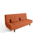 Ver mais imagens de Sofá Cama 3 Lugares 190 cm Sofanete Nabalina Laranja Terracota