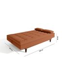 Ver imagem 4 de Sofá Cama 3 Lugares 190 Cm Sofanete Nabalina Laranja Terracota