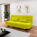 Ver imagem 1 de Sofá Cama 3 Lugares 190 Cm Sofanete Nabalina Amarelo