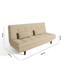 Ver imagem 3 de Sofá Cama 3 Lugares 190 Cm Sofanete Nabalina