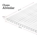Ver imagem 4 de Chapa Alveolar 6 Mm Uv Cristal 2,95 X 2,10