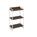 Ver imagem 3 de Estante de Livros Industrial Aço 60CMX104CM 3 Prateleiras Kuadra Marrom