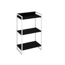 Ver imagem 3 de Estante de Livros Industrial Aço 60CMX104CM 3 Prateleiras Kuadra Preto