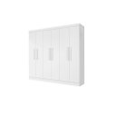 Ver imagem 2 de Roupeiro / Armário / Guarda Roupas Mali 06 Portas com Puxadores em Madeira Amplo Espaço Interno com