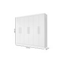 Ver imagem 3 de Roupeiro / Armário / Guarda Roupas Mali 06 Portas com Puxadores em Madeira Amplo Espaço Interno com