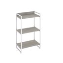 Ver imagem 3 de Estante de Livros Industrial Aço 60CMX104CM 3 Prateleiras Kuadra Branco