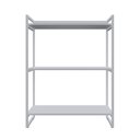 Ver imagem 3 de Estante para Livros Industrial 104cmx80cm 3 Prateleiras Kuadra