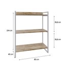 Ver imagem 4 de Estante para Livros Industrial 104cmx80cm 3 Prateleiras Kuadra