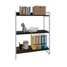 Estante para Livros Industrial 104cmx80cm 3 Prateleiras Kuadra - 2