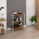 Ver imagem 6 de Estante para Livros Industrial 104cmx80cm 3 Prateleiras Kuadra