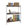 Estante para Livros Industrial 104cmx80cm 3 Prateleiras Kuadra - 2