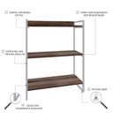 Ver imagem 5 de Estante para Livros Industrial 104cmx80cm 3 Prateleiras Kuadra