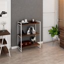 Ver imagem 6 de Estante para Livros Industrial 104cmx80cm 3 Prateleiras Kuadra