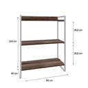Ver imagem 4 de Estante para Livros Industrial 104cmx80cm 3 Prateleiras Kuadra