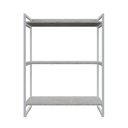 Ver imagem 3 de Estante de Livros Industrial Aço 80CMX104CM 3 Prateleiras Kuadra Branco