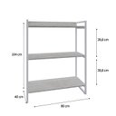 Ver imagem 4 de Estante para Livros Industrial 104cmx80cm 3 Prateleiras Kuadra