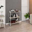 Ver imagem 6 de Estante de Livros Industrial Aço 80CMX104CM 3 Prateleiras Kuadra Branco