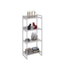 Ver imagem 2 de Estante de Livros Industrial Aço 60CMX146CM 4 Prateleiras Kuadra Branco