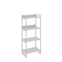 Ver imagem 3 de Estante de Livros Industrial Aço 60CMX146CM 4 Prateleiras Kuadra Branco