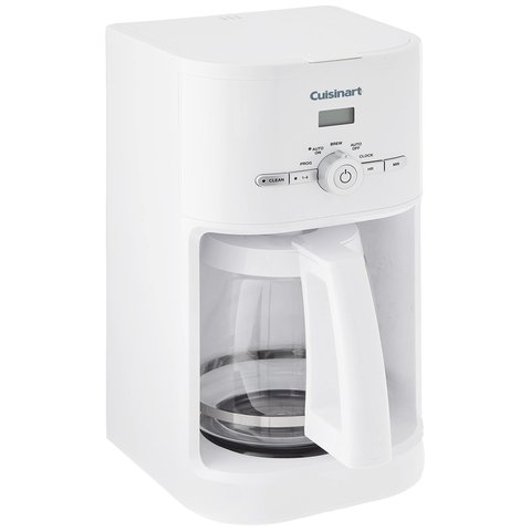 Cuisinart Cafeteira Programável 12 Xícaras com Jarra de Vidro - Branca