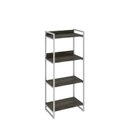 Ver imagem 3 de Estante de Livros Industrial Aço 60CMX146CM 4 Prateleiras Kuadra Marrom