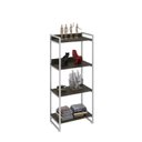 Ver imagem 2 de Estante de Livros Industrial Aço 60CMX146CM 4 Prateleiras Kuadra Marrom