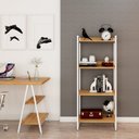 Ver imagem 1 de Estante para Livros Industrial 145cmx60cm 4 Prateleiras Kuadra