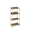 Ver imagem 3 de Estante de Livros Industrial Aço 60CMX146CM 4 Prateleiras Kuadra Marrom