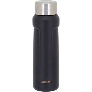Just Life Garrafa Térmica 23x7x7cm 500ml Inox Preto Parede Dupla