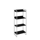 Ver imagem 3 de Estante de Livros Industrial Aço 60CMX146CM 4 Prateleiras Kuadra Preto