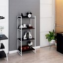 Ver imagem 6 de Estante de Livros Industrial Aço 60CMX146CM 4 Prateleiras Kuadra Preto