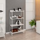 Ver imagem 6 de Estante de Livros Industrial Aço 80CMX146CM 4 Prateleiras Kuadra Branco