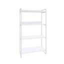 Ver imagem 3 de Estante de Livros Industrial Aço 80CMX146CM 4 Prateleiras Kuadra Branco