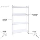 Ver imagem 5 de Estante para Livros Industrial 145cmx80cm 4 Prateleiras Kuadra