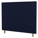 Ver imagem 1 de Cabeceira Cama Box Casal King Size Cairo 195cm Veludo Azul Marinho - Abmaza