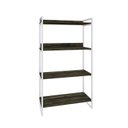 Ver imagem 3 de Estante de Livros Industrial Aço 80CMX146CM 4 Prateleiras Kuadra Marrom