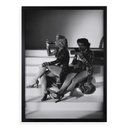 Ver imagem 1 de Quadro Marilyn e Jane Russell 24x18cm - com Vidro:moldura Preta