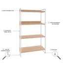 Ver imagem 5 de Estante para Livros Industrial 145cmx80cm 4 Prateleiras Kuadra