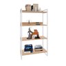 Estante para Livros Industrial 145cmx80cm 4 Prateleiras Kuadra - 2