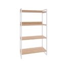 Ver imagem 3 de Estante de Livros Industrial Aço 80CMX146CM 4 Prateleiras Kuadra Marrom