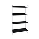 Ver imagem 3 de Estante de Livros Industrial Aço 80CMX146CM 4 Prateleiras Kuadra Preto