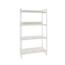 Ver imagem 3 de Estante de Livros Industrial Aço 80CMX146CM 4 Prateleiras Kuadra Branco