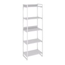 Ver imagem 3 de Estante de Livros Industrial Aço 60CMX187CM 5 Prateleiras Kuadra Branco
