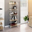 Ver imagem 6 de Estante para Livros Industrial 187cmx60cm 5 Prateleiras Kuadra